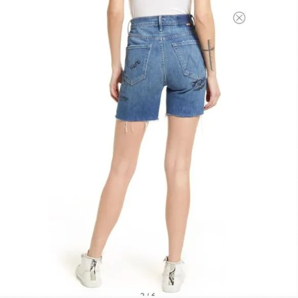 MOTHER | High Waisted Smokin' Short Fray (Never Enough) - Picture 2 of 4